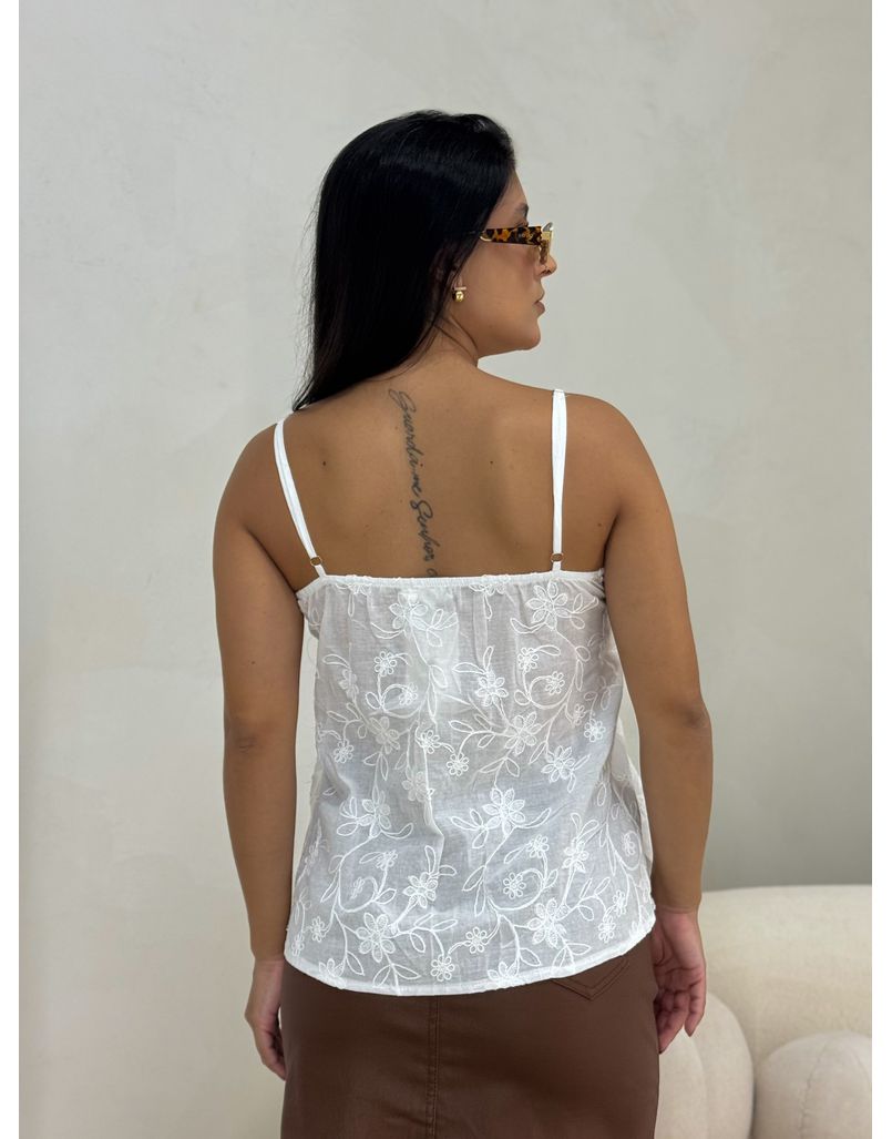 Blusa Laise Lenita Branco