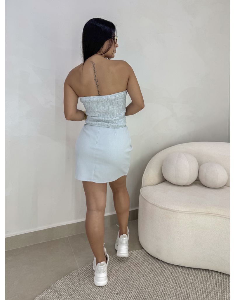 Conjunto Tomara Que Caia Raquel Azul