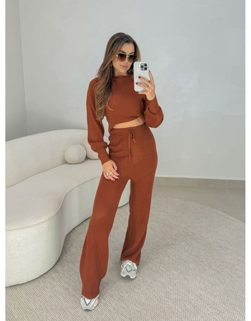 Conjunto Tricot Egito Terracota