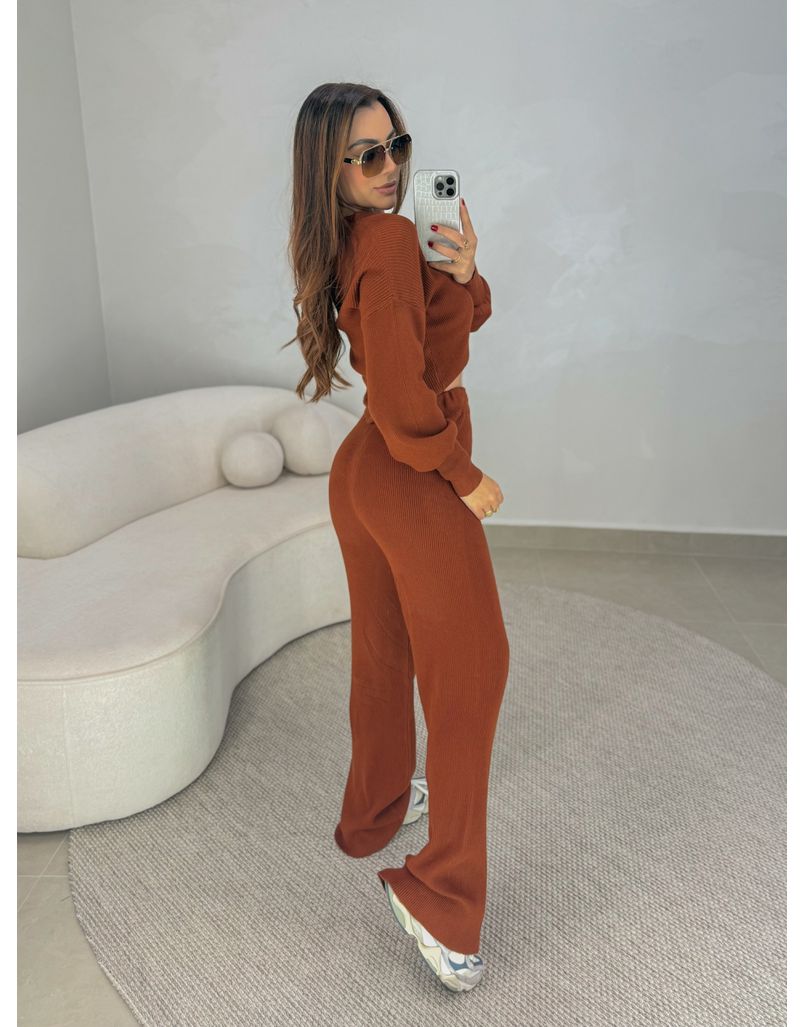 Conjunto Tricot Egito Terracota