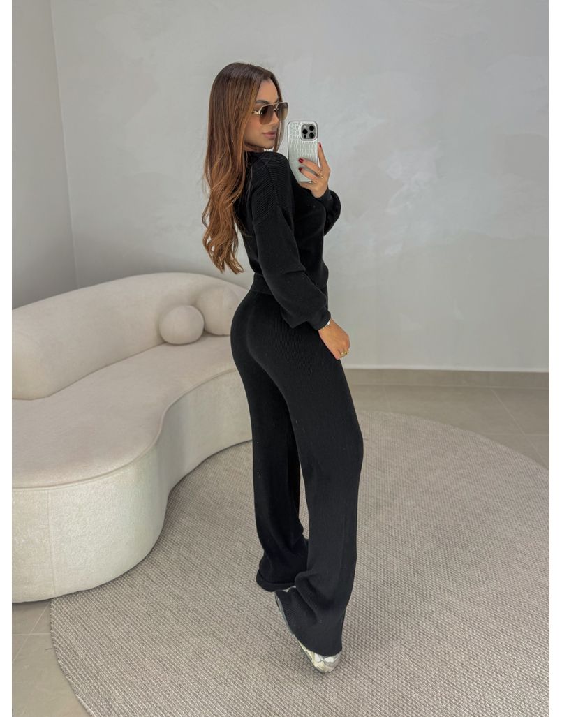 Conjunto Tricot Egito Preto