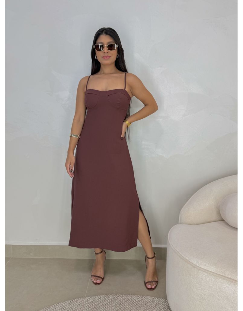 Vestido Nat Meia Taça Café 
