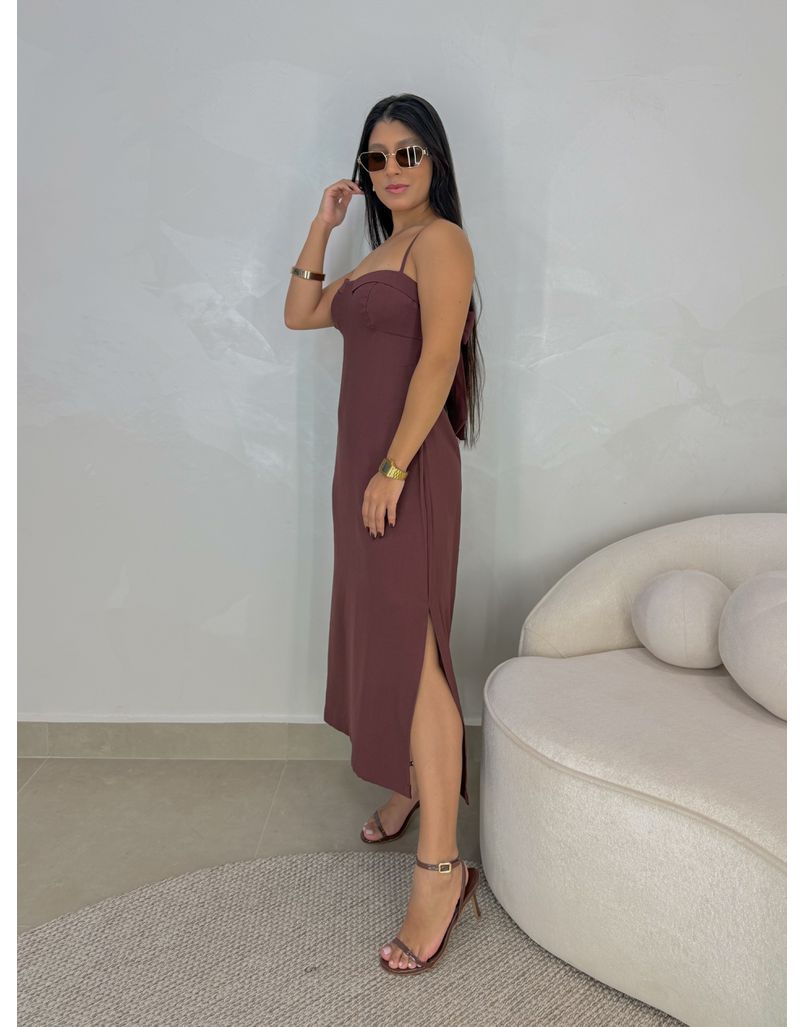 Vestido Nat Meia Taça Café 
