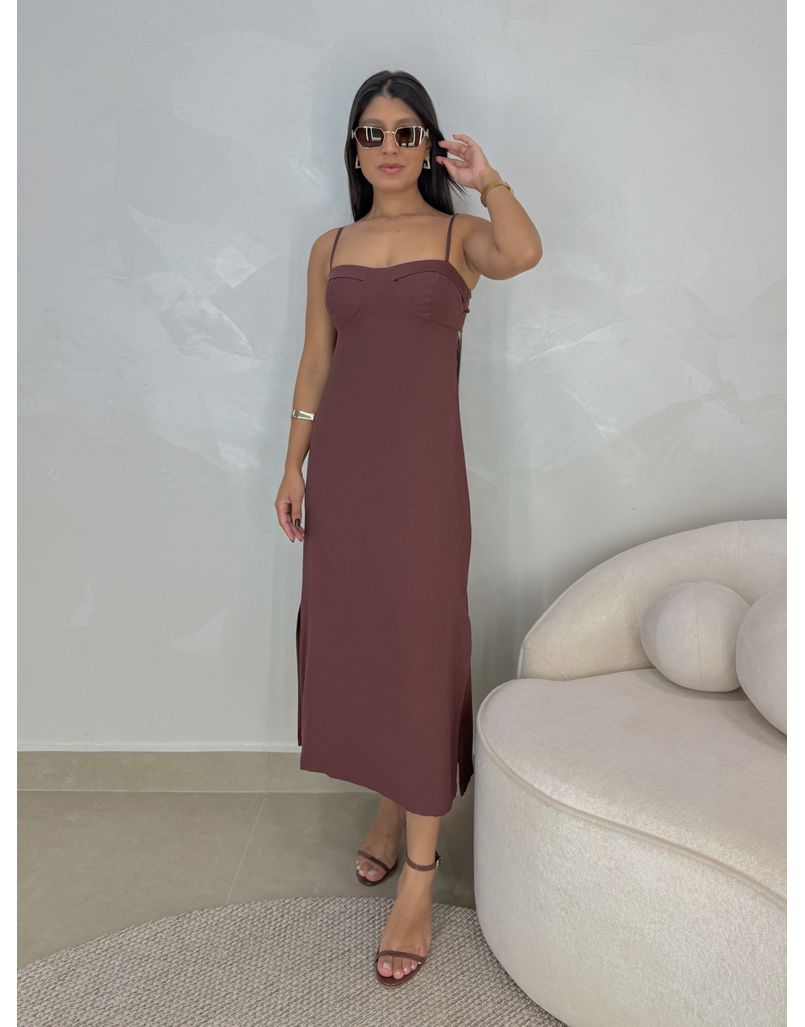 Vestido Nat Meia Taça Café 
