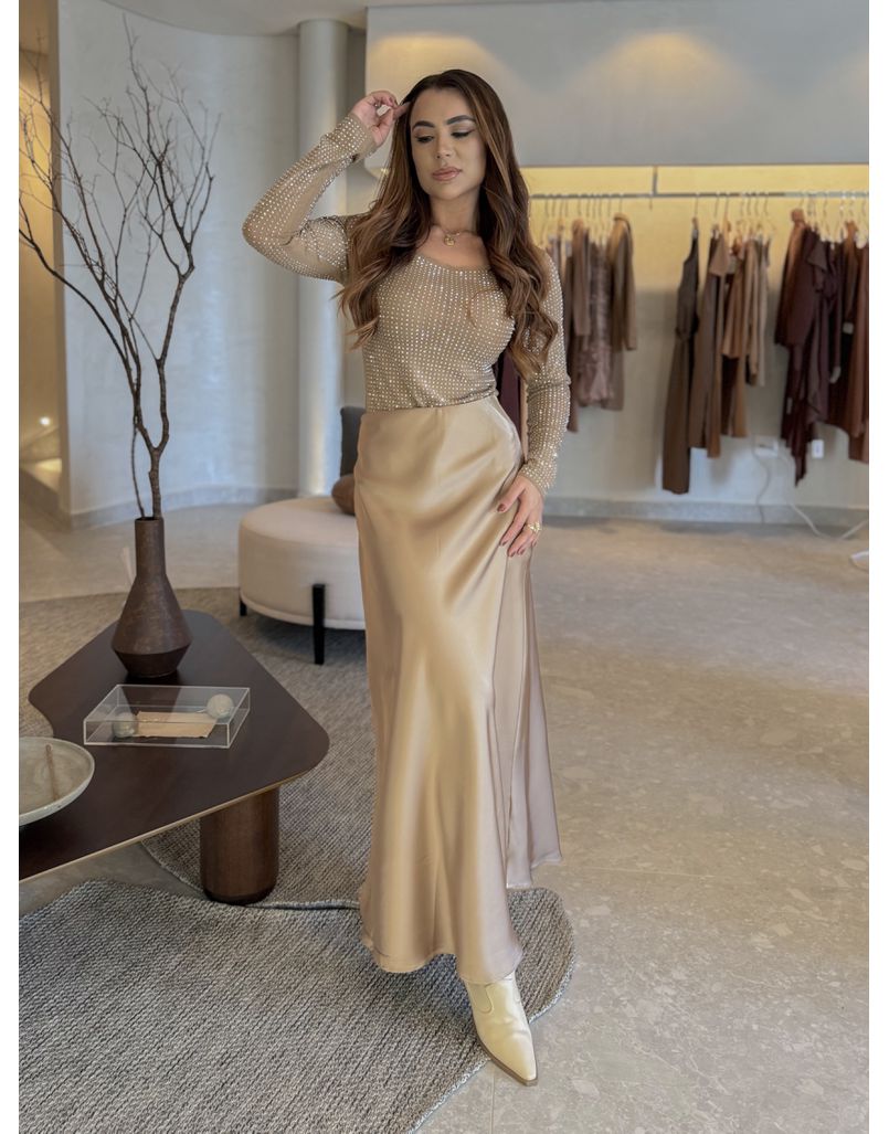Body Strass Mocha Mousse