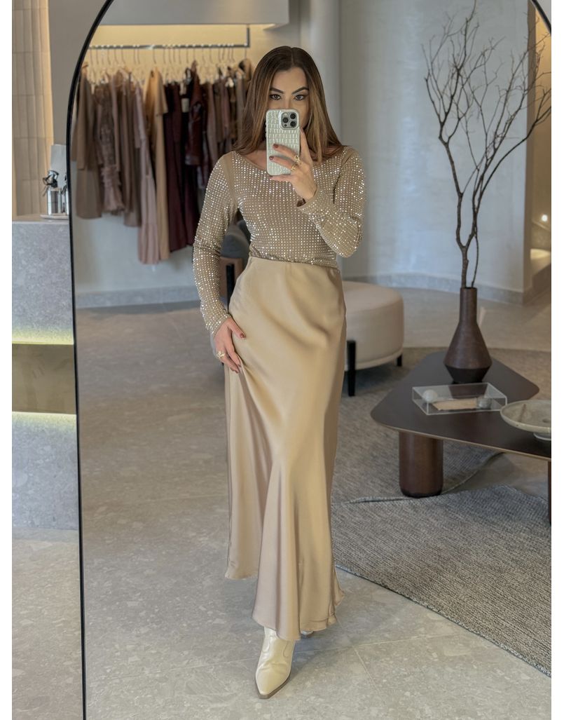 Body Strass Mocha Mousse