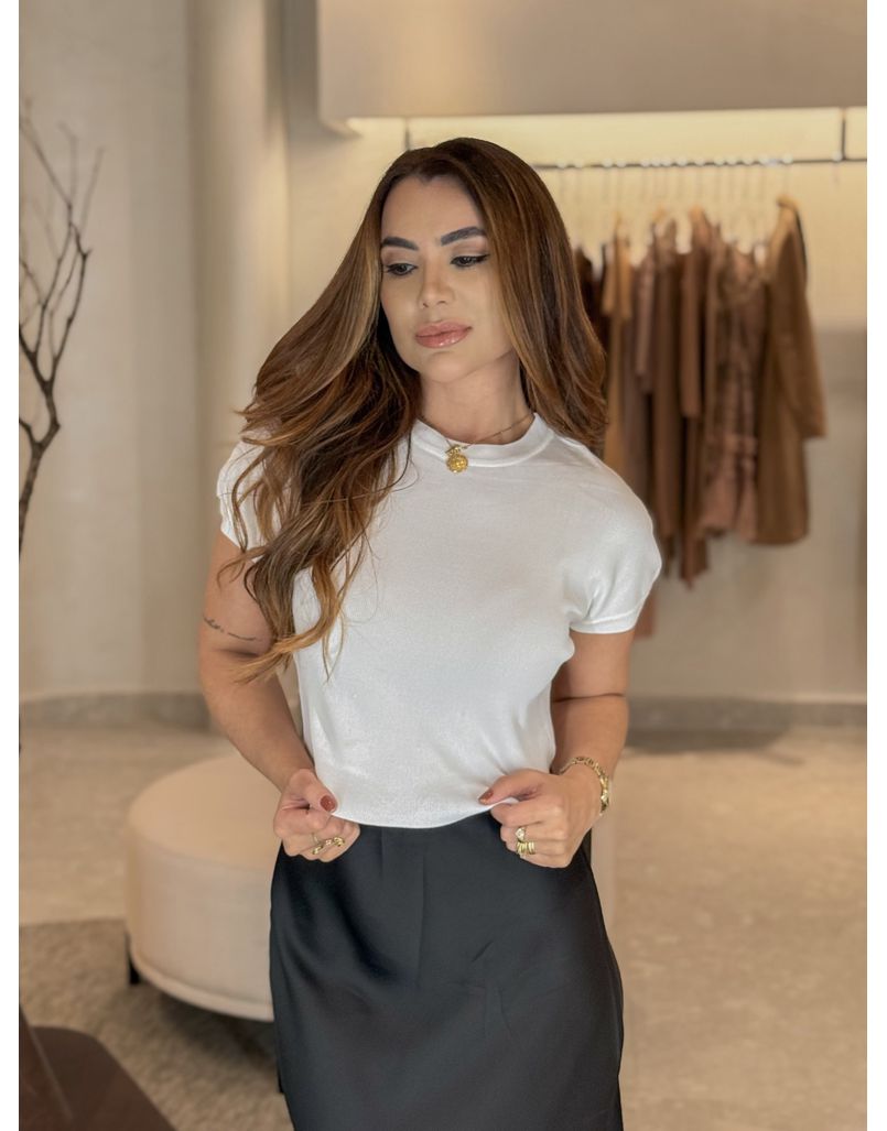 Blusa Modal Light Jasmine Branca - Loja La Mina 