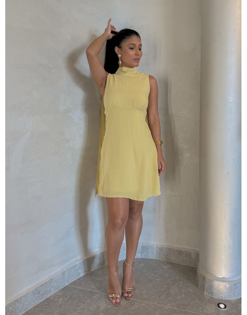 Vestido Lenço Ana Manteiga - Loja La Mina 