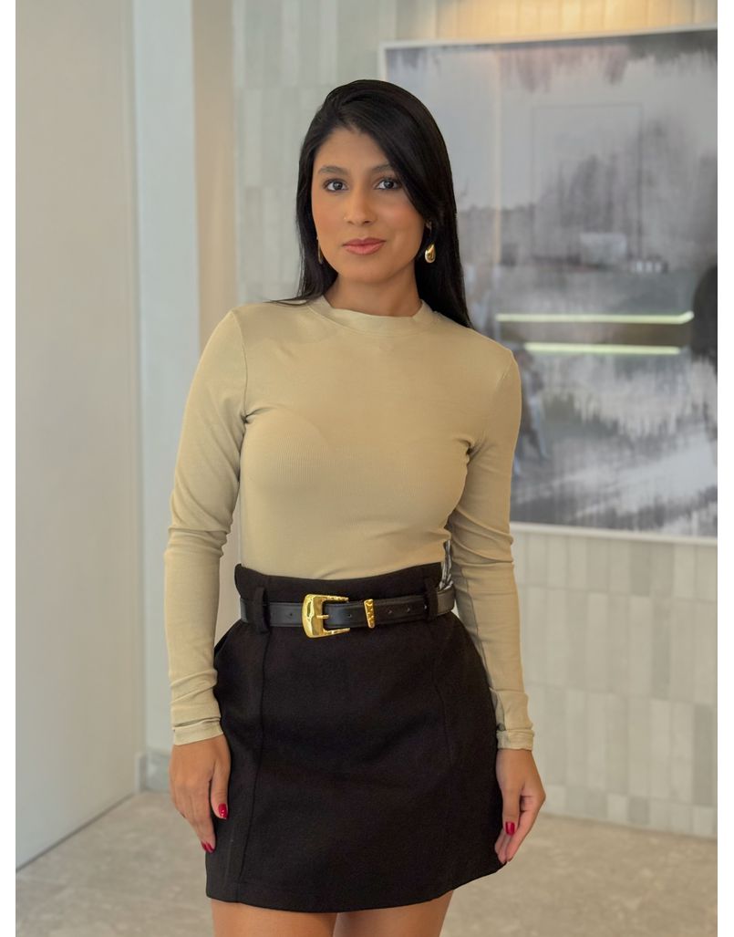 Blusa Manga Longa Manuela Oliva