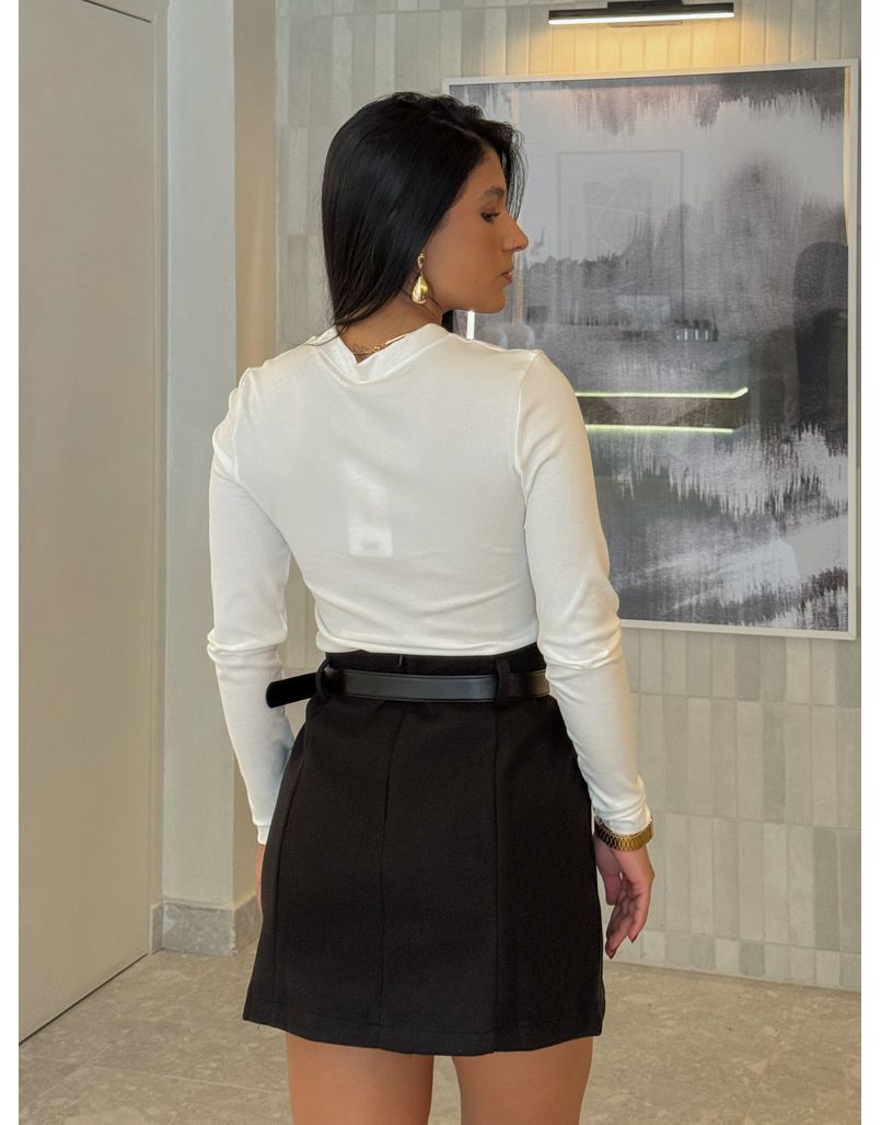 Blusa Manga Longa Manuela Branca