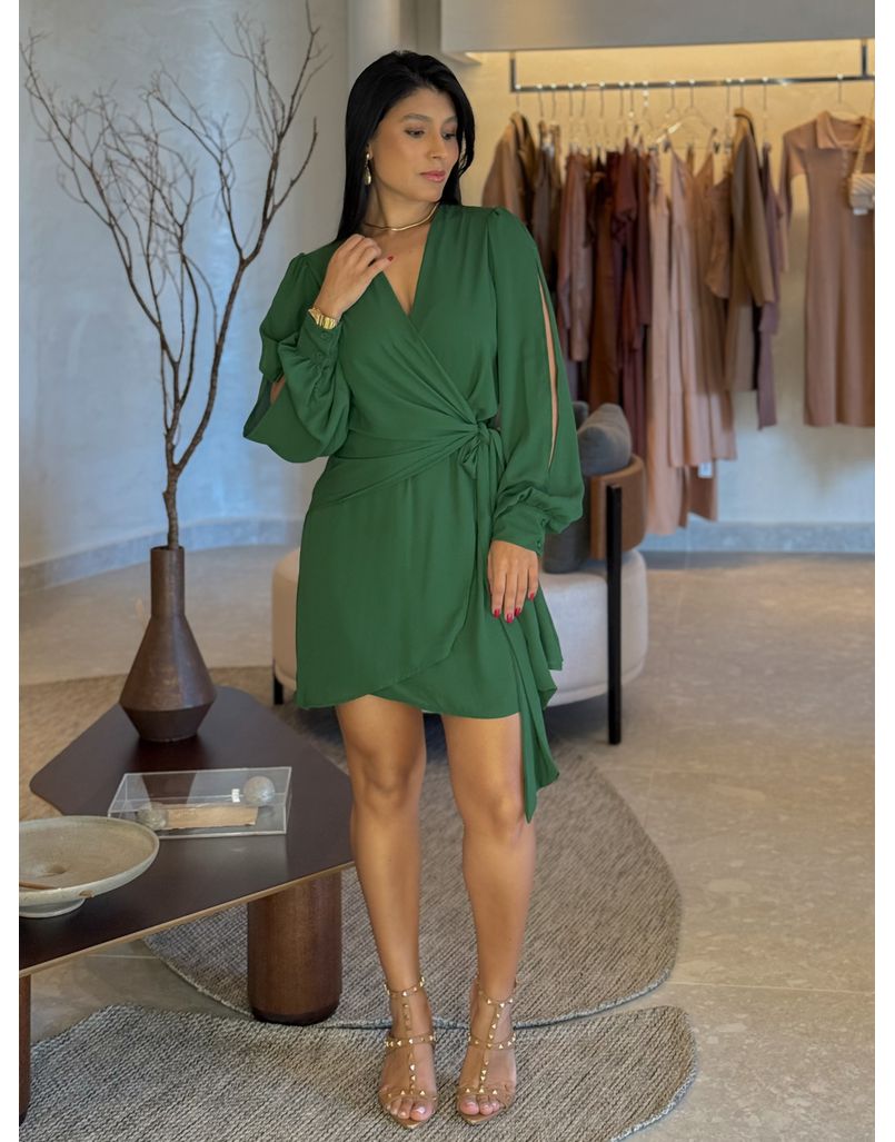 Vestido Decote Paola Verde