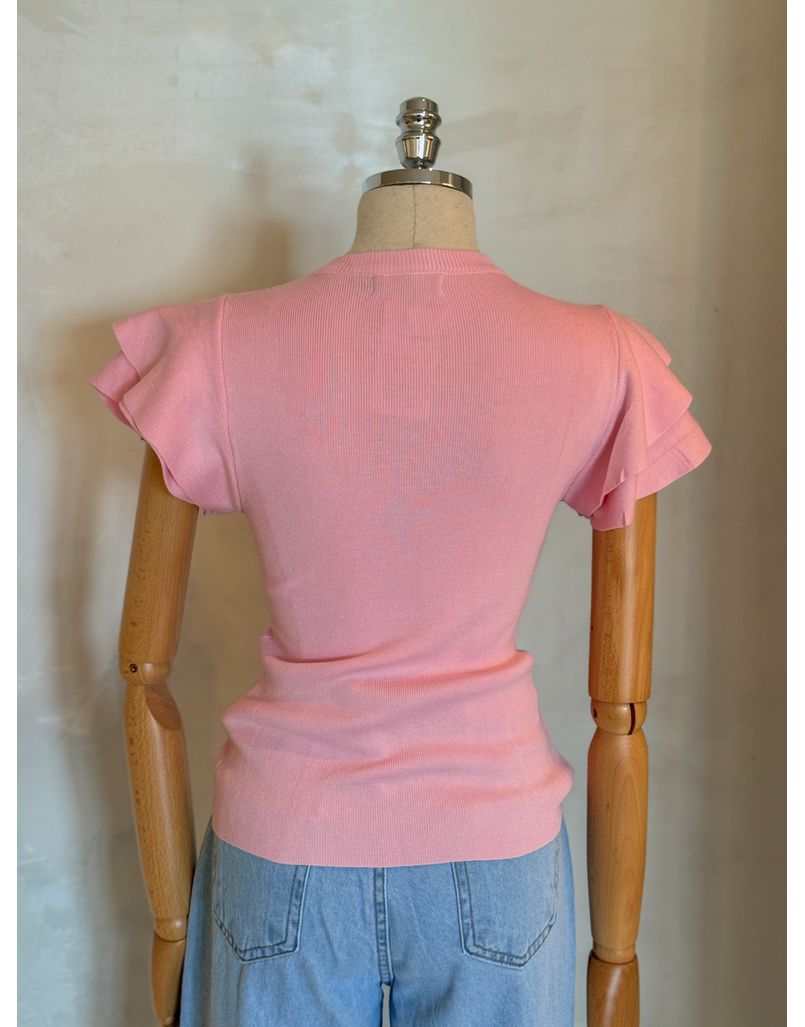 Blusa Tricot Manguinha Josi Rosa