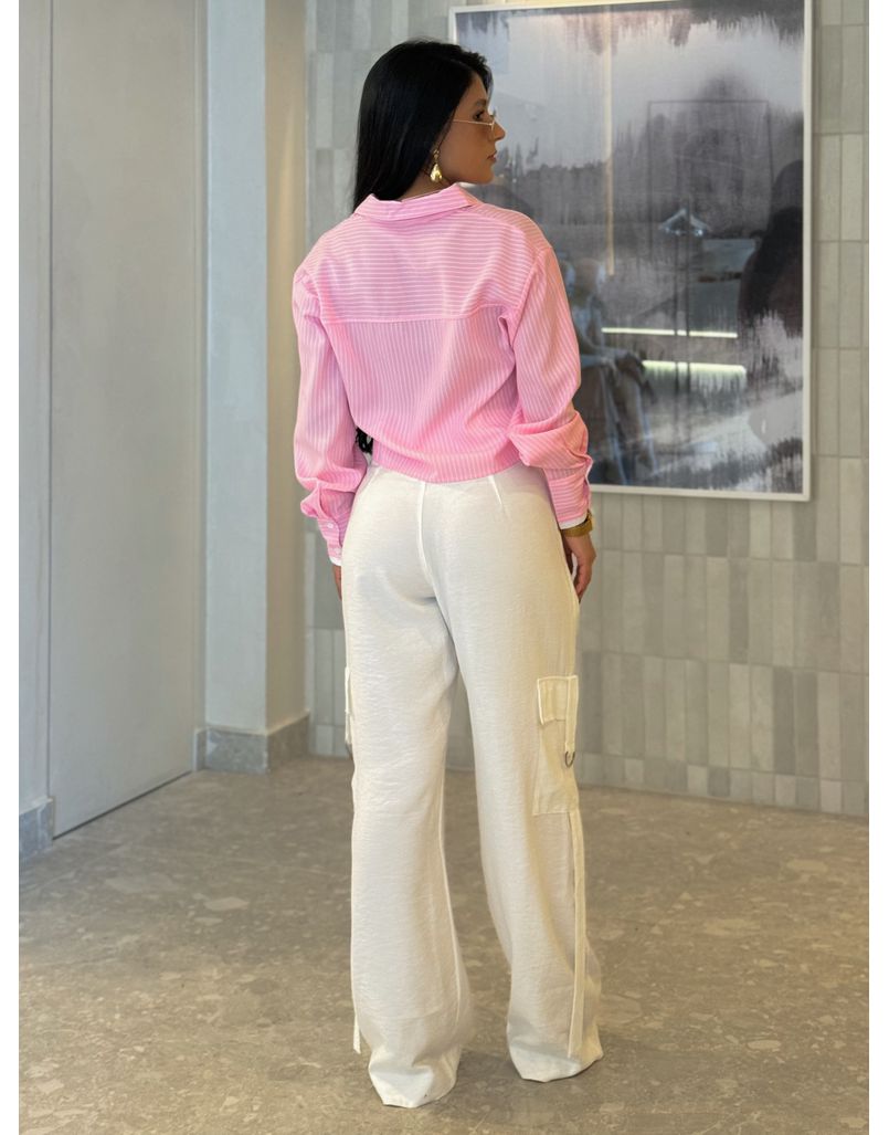 Calça Cargo Malibu Branca