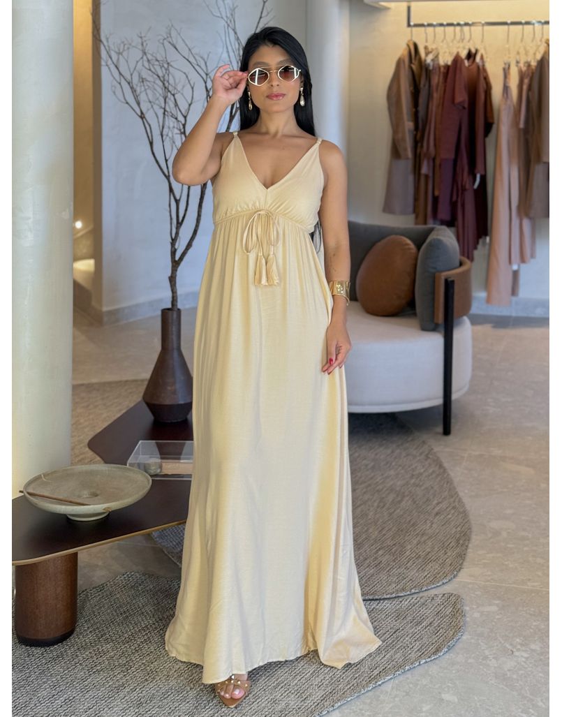 Vestido Liso Ibiza Areia