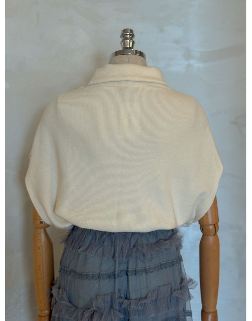 Blusa Gola Alta Basic Areia