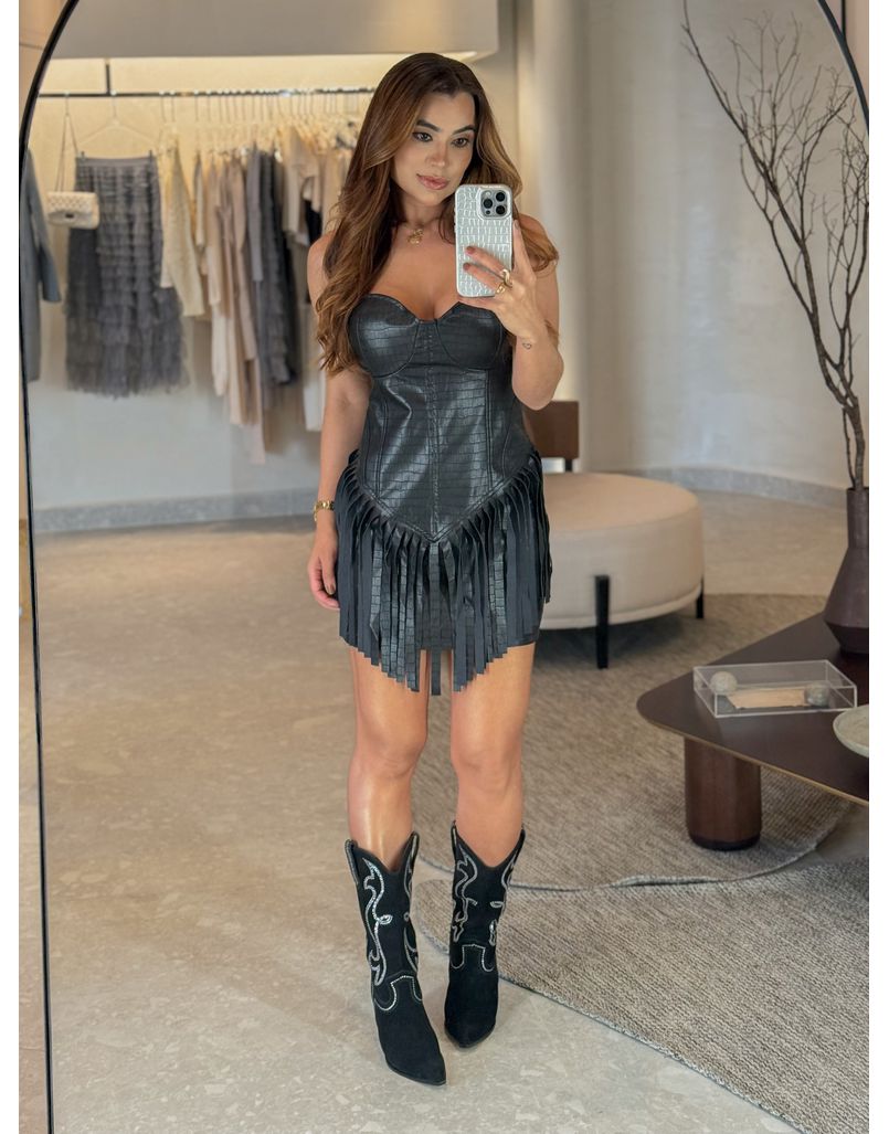 Vestido Lana Preto