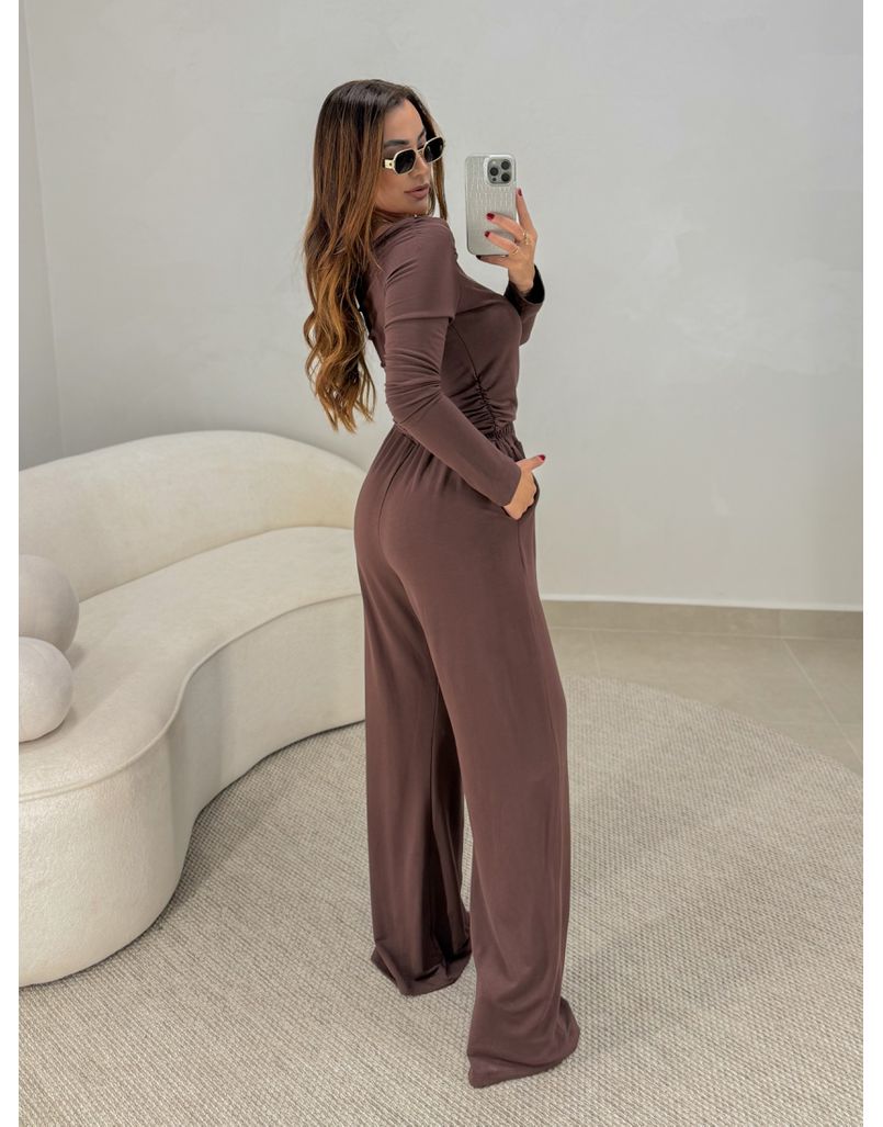 Conjunto Calça London Café 