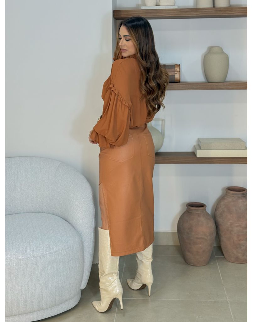 Blusa Mullet Marrom