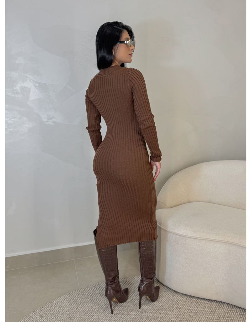 Vestido Tricot Canadá Café 