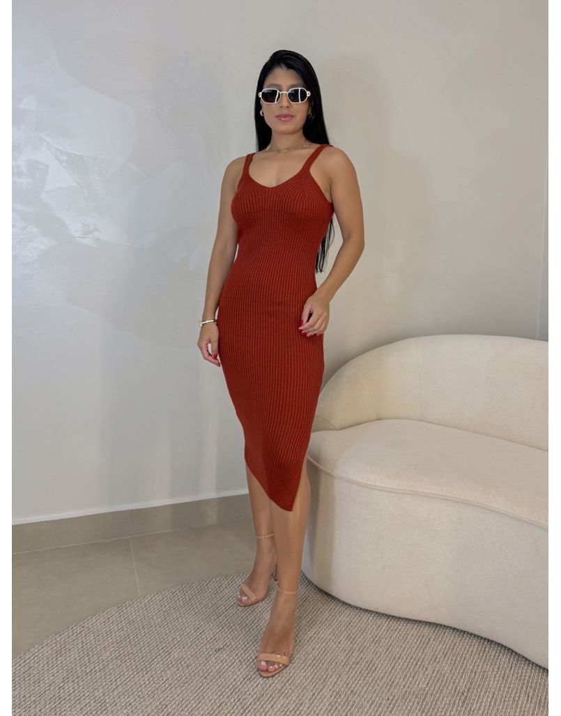 Vestido Istambul Telha - Loja La Mina 