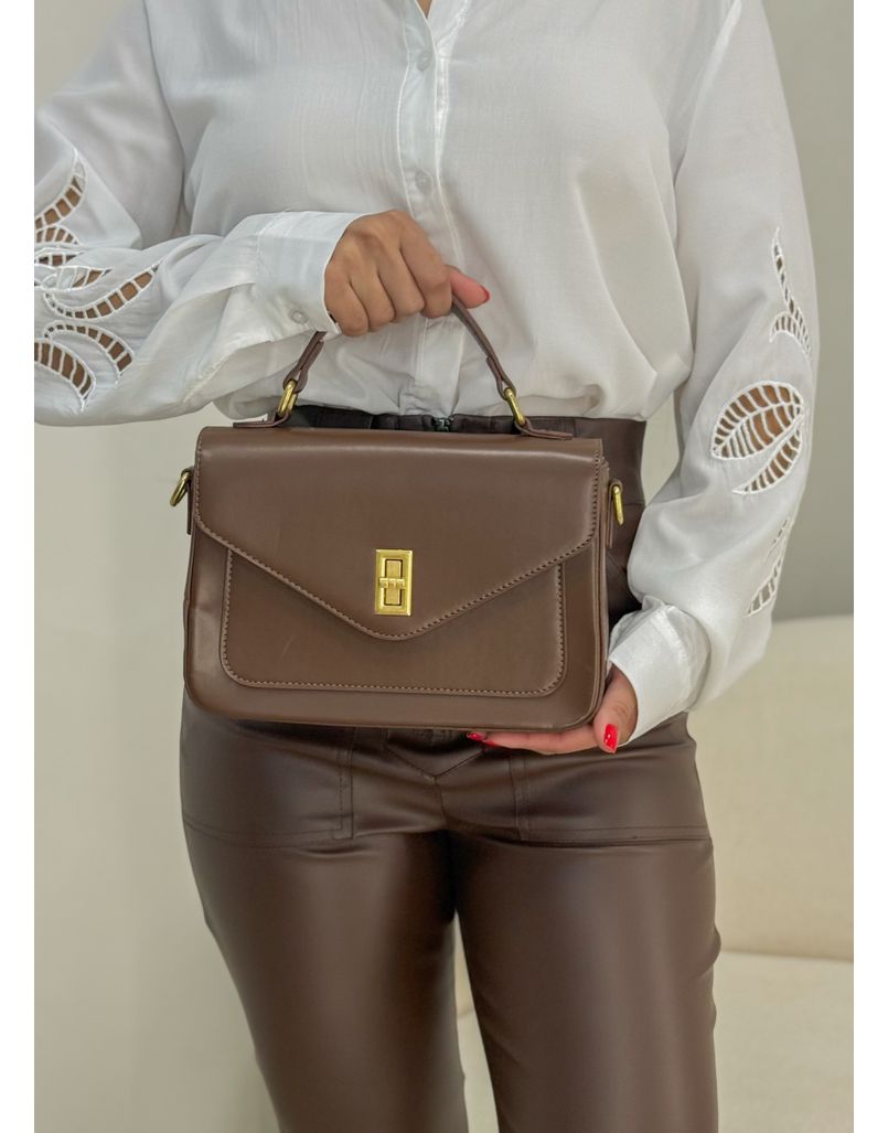 Bolsa Quadrada Café - Loja La Mina 