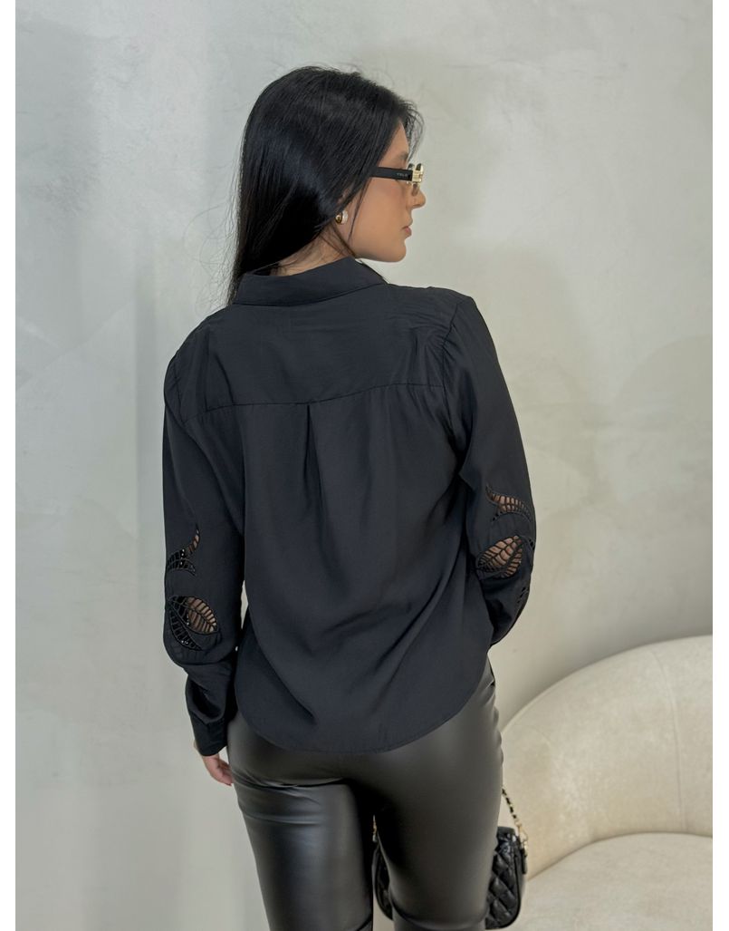 Camisa Laise Milena Preto