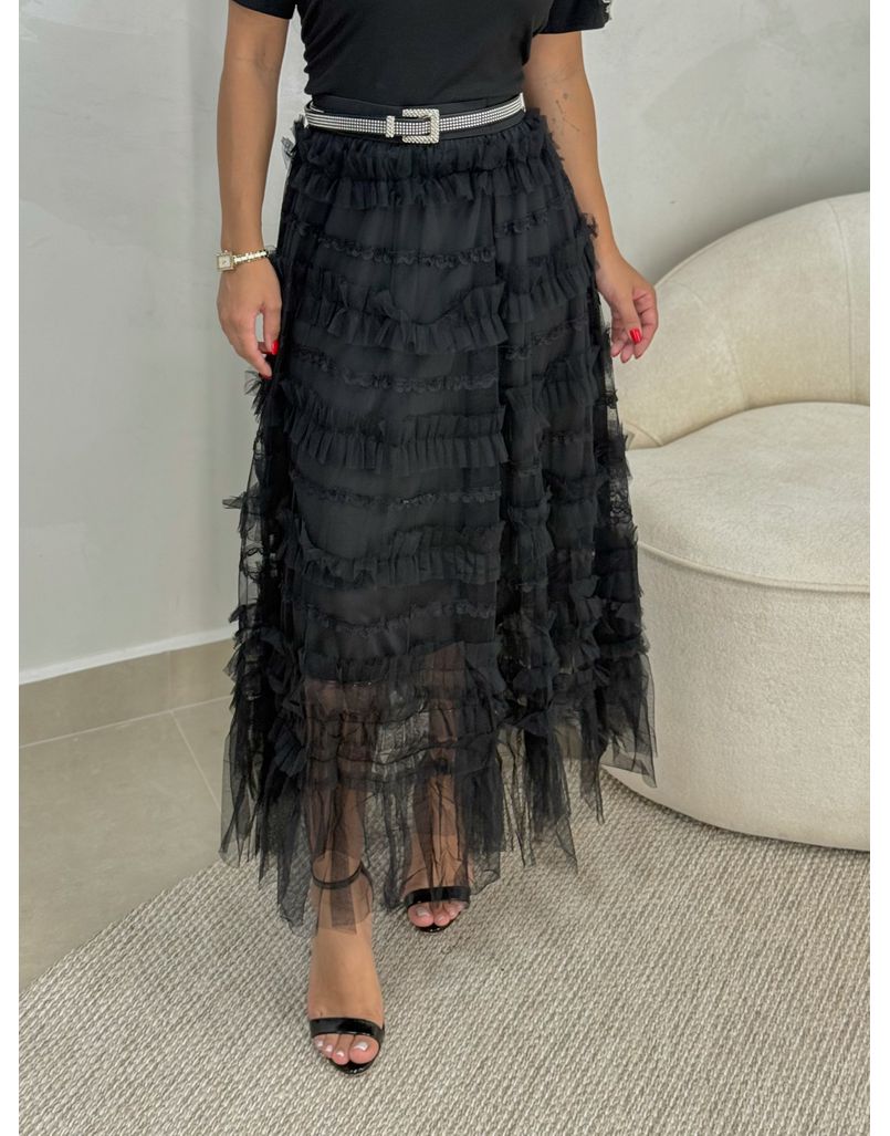 Saia Tule Vicenza Preto