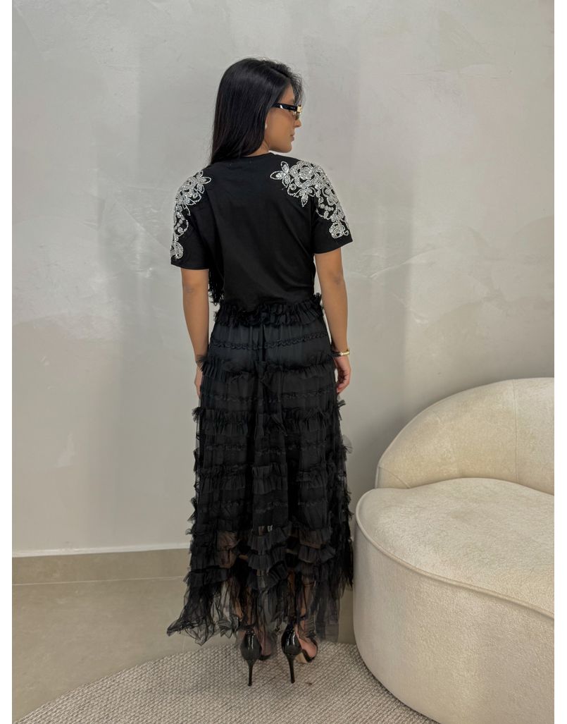 Saia Tule Vicenza Preto