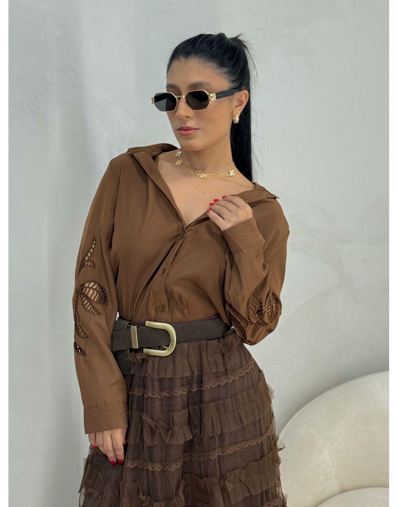 Camisa Laise Milena Café