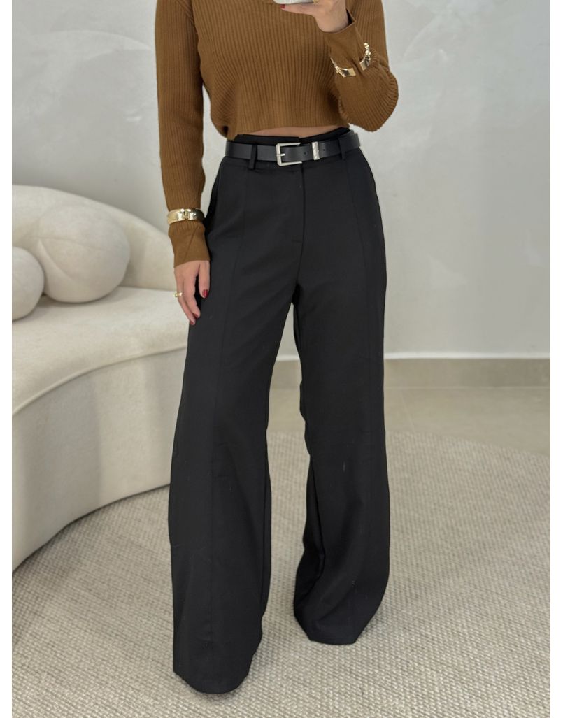 Calça Reta Elis Preto - Loja La Mina 