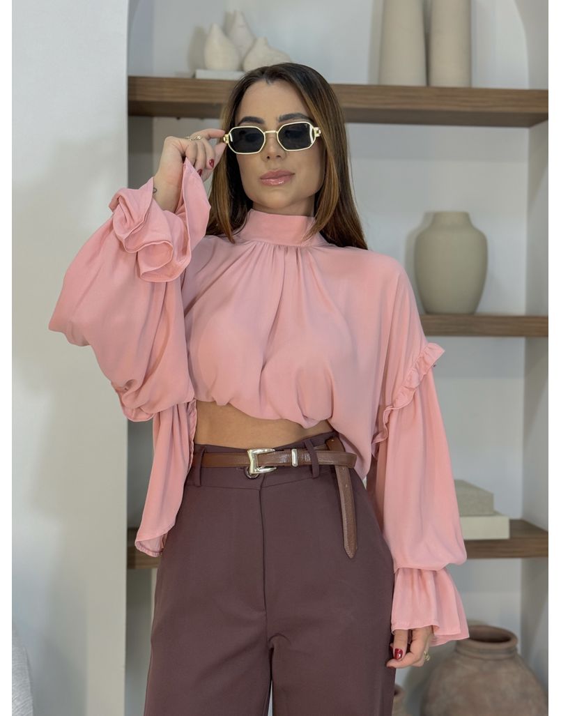 Blusa Mullet Rosa - Loja La Mina 