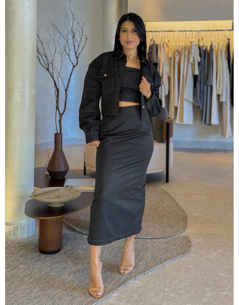 Conjunto 3 Peças Charlotte Preto - Loja La Mina 