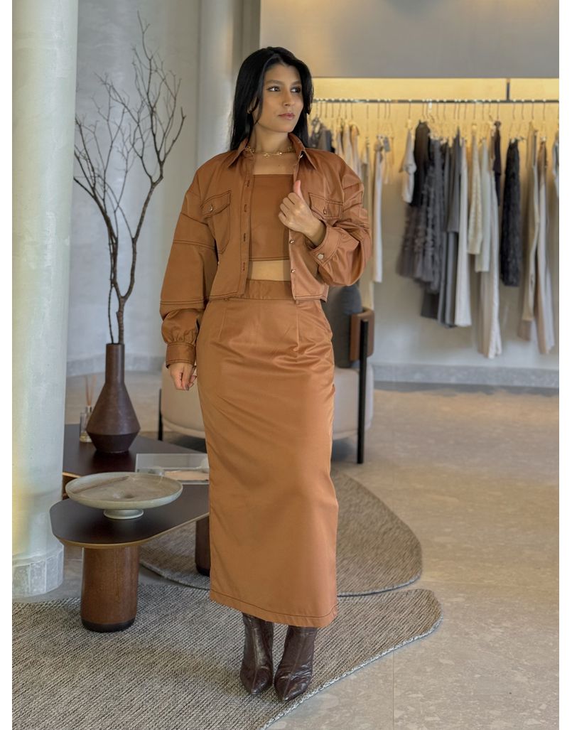 Conjunto 3 Peças Charlotte Telha - Loja La Mina 