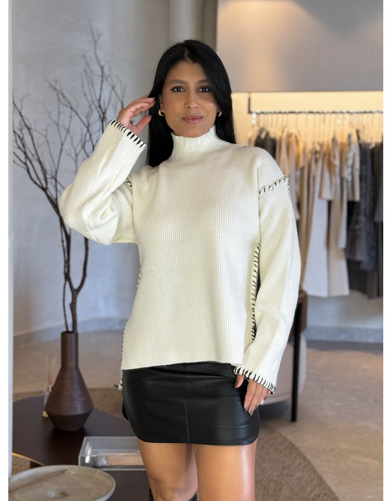 Suéter Tricot Off - Loja La Mina 