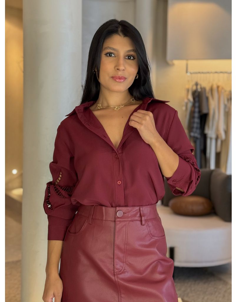 Camisa Laise Milena Cherry