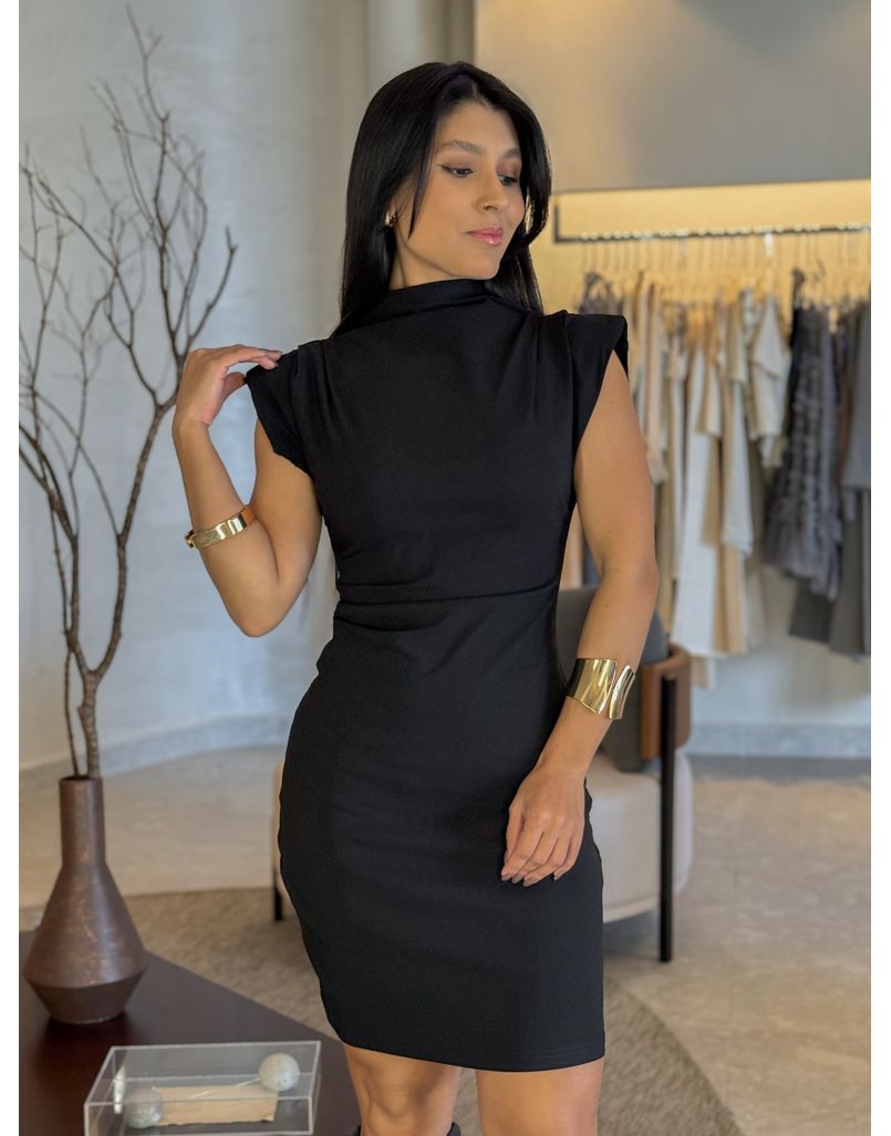 Vestido Basic Emily Preto