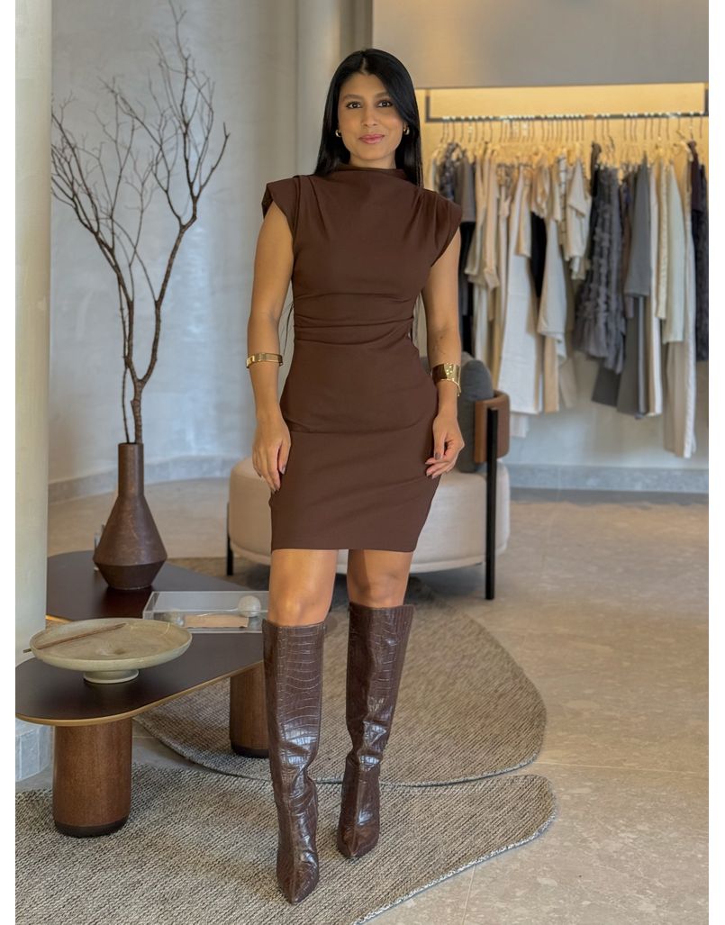 Vestido Basic Emily Café 