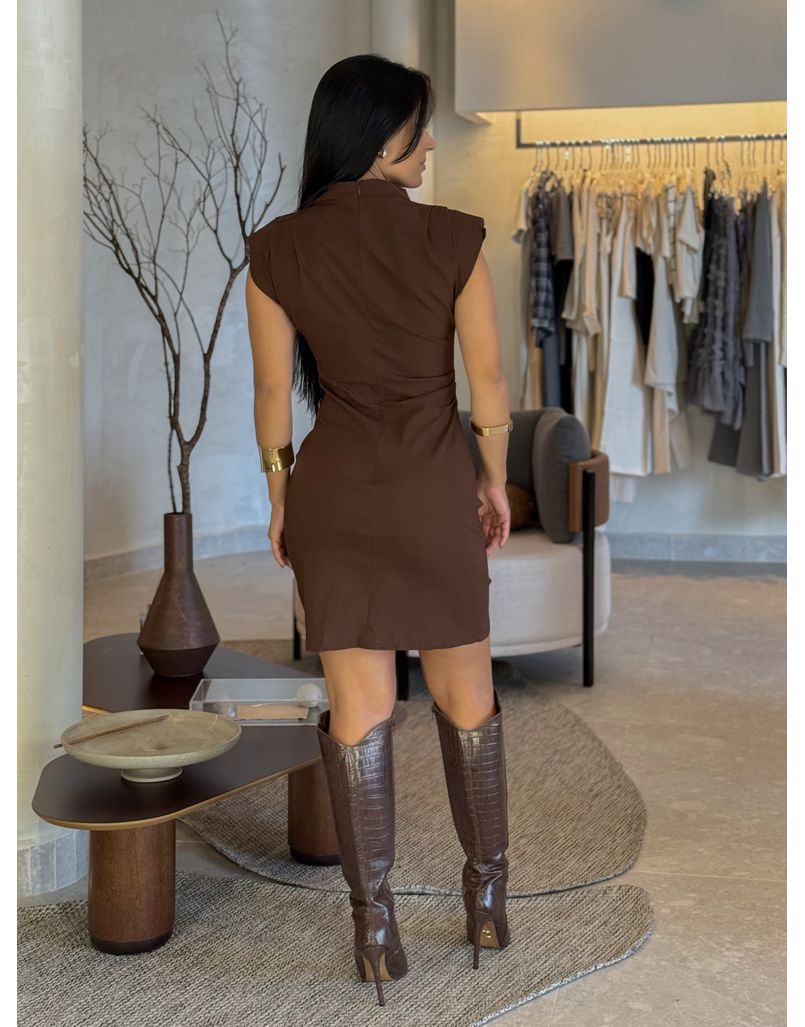 Vestido Basic Emily Café 