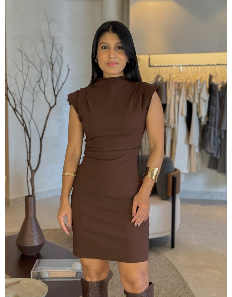 Vestido Basic Emily Café 
