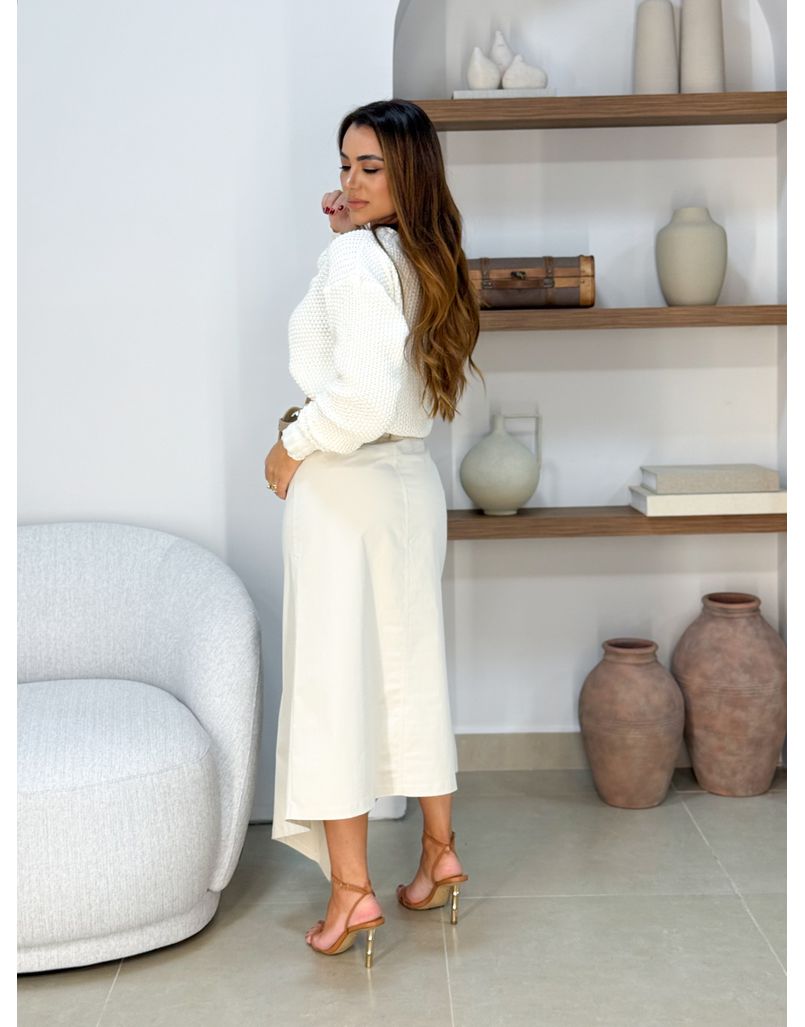 Saia Midi Fenda Alê Off