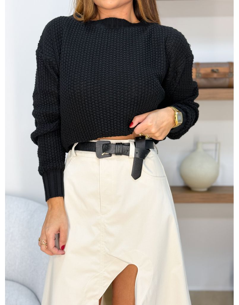 Blusa Tricot Espanha Preta