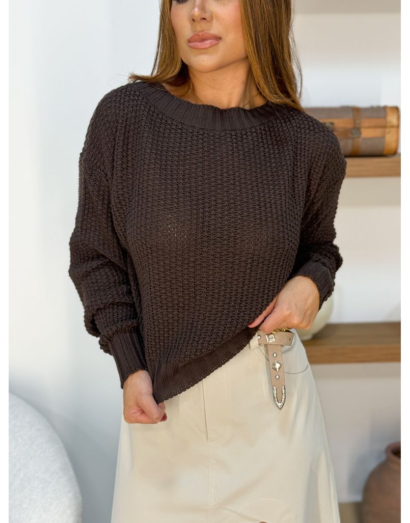 Blusa Tricot Espanha Café 