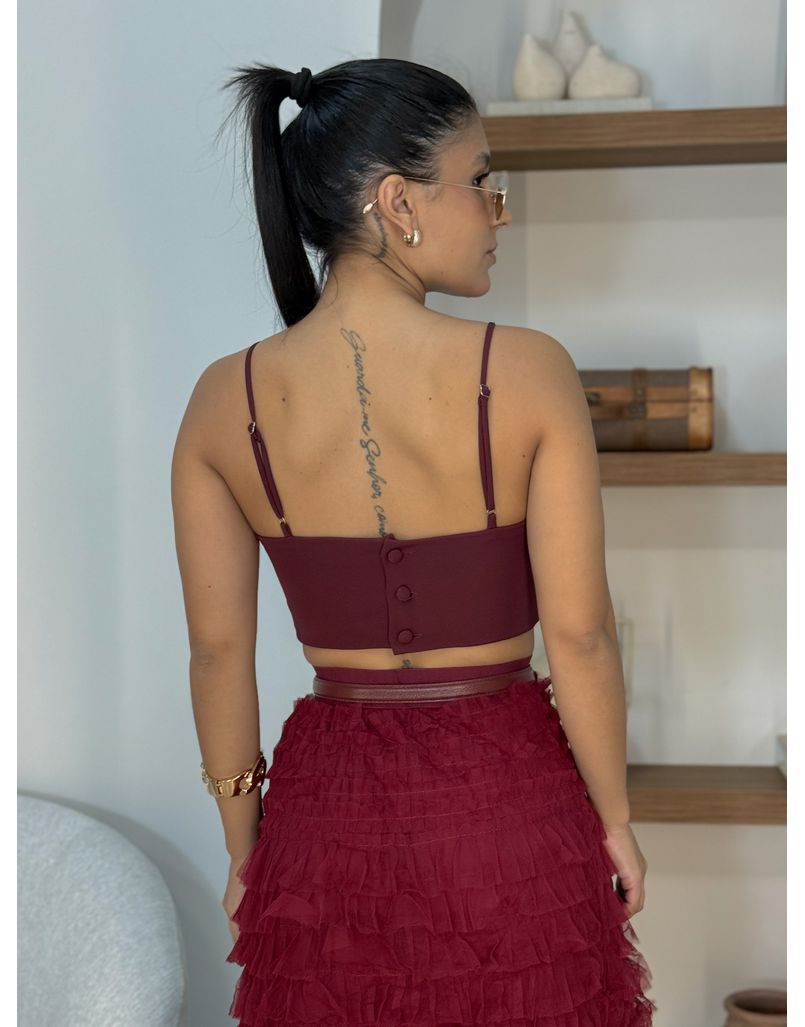 Blusa Alça Charlotte Cereja