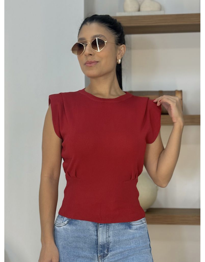 Blusa Muscle Tee Light Tânia Vermelha - Loja La Mina 