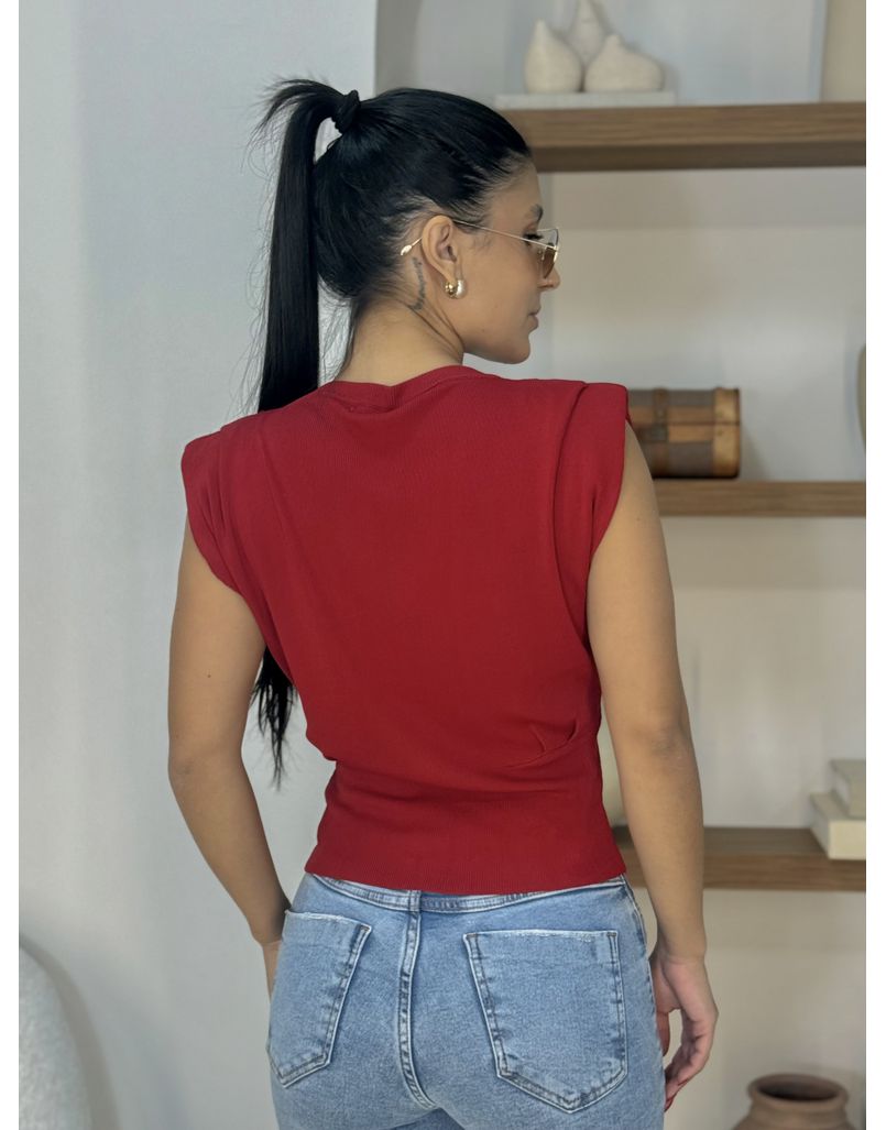 Blusa Muscle Tee Light Tânia Vermelha