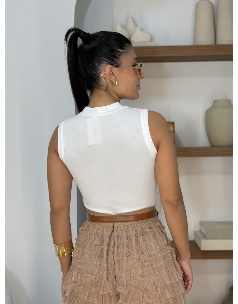 Blusa Regata Basic Branca
