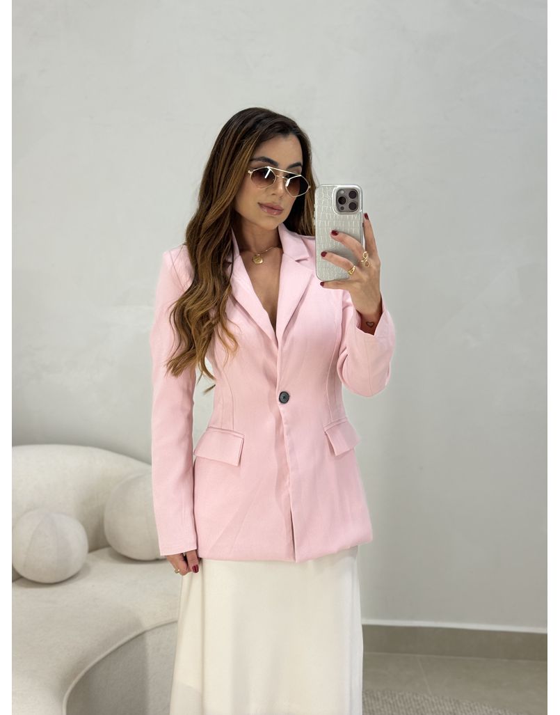 Blazer Zarah Rosa - Loja La Mina 