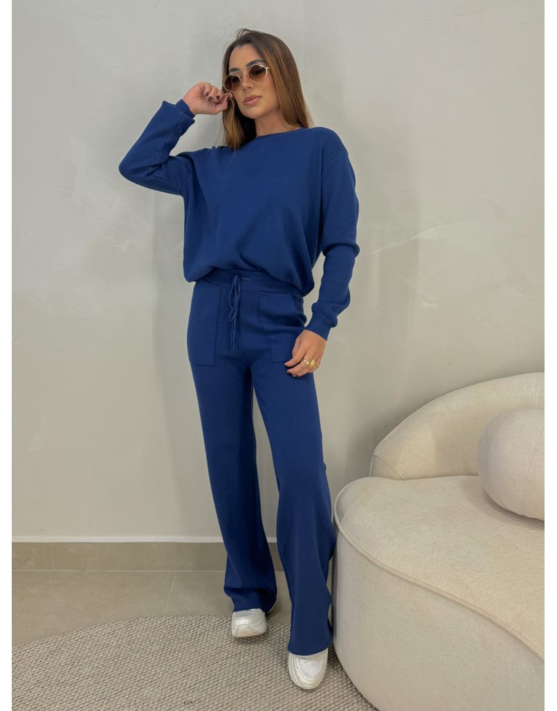 Conjunto Tricot Santorini Azul
