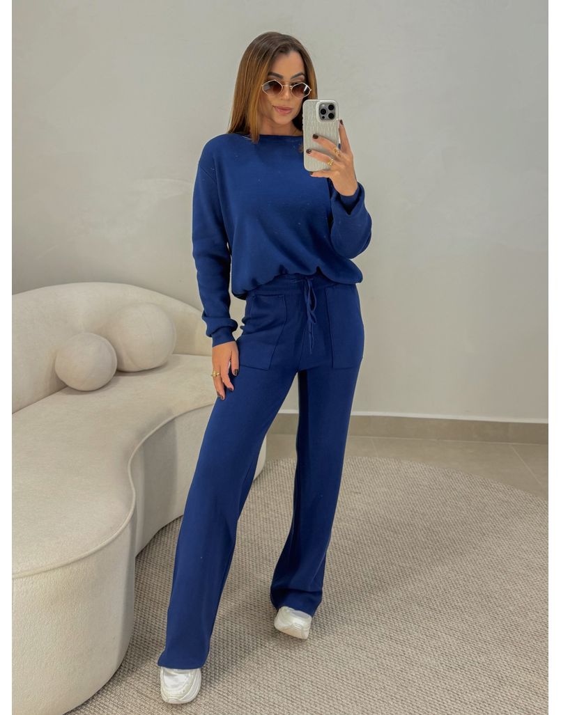Conjunto Tricot Santorini Azul