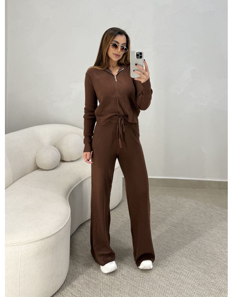 Conjunto Tricot Isabel Café 